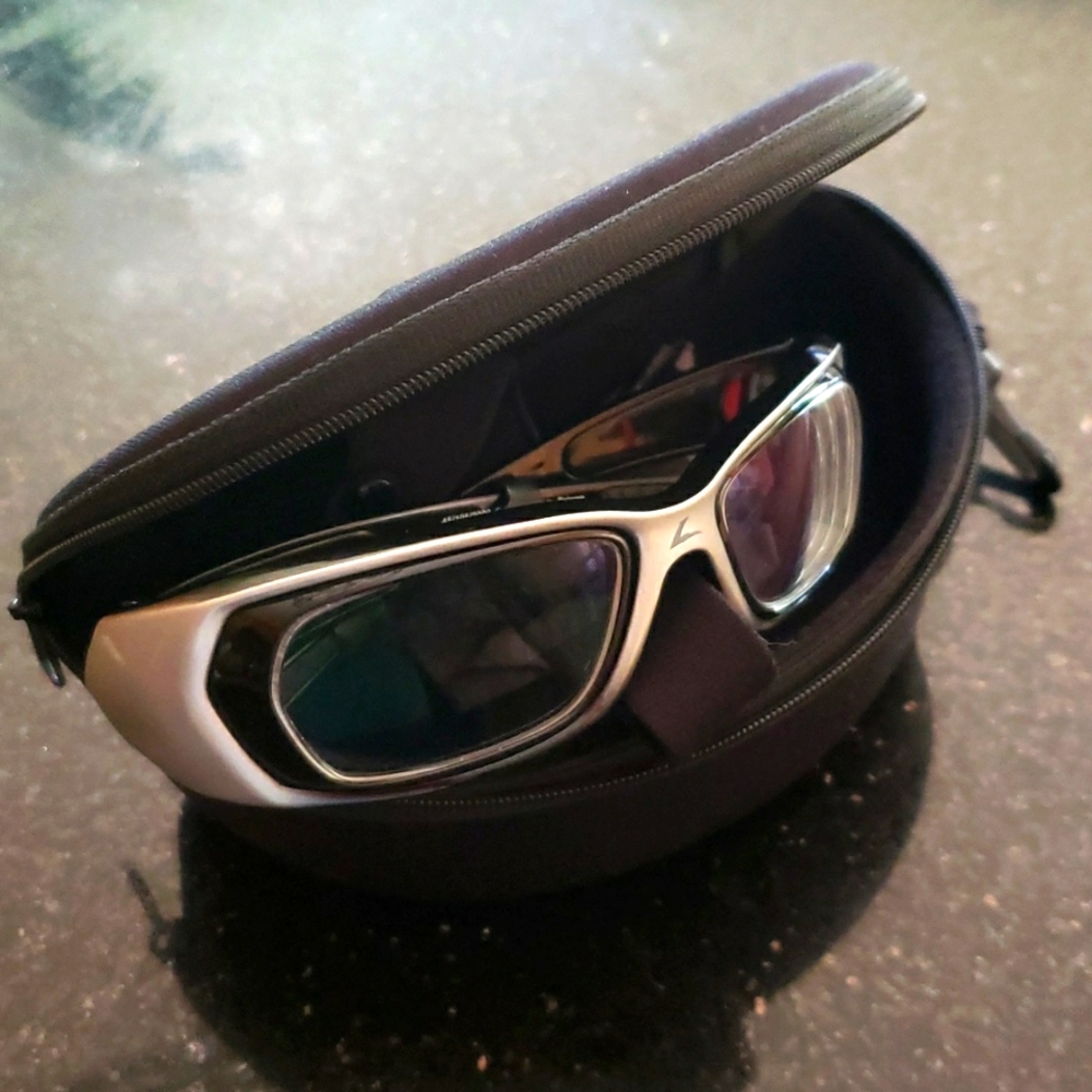 Leader sports/ safety prescription glasses.